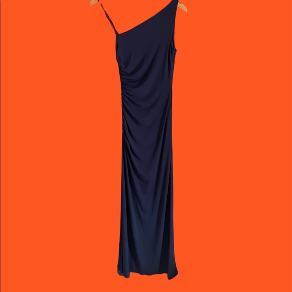 Laundry By Shelly Segal Navy Blue Evening Gown - Picture 5 of 6